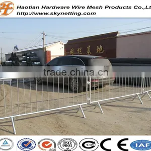 1.2m Highx2.15m Wide 32mmOD Frame Pipe Games Big Event Use Crowd Control Safety Use Steel Metal Barrier thumbnail-3