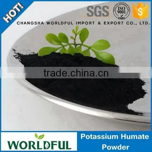 100% Water Soluble Best Price Super Potassium Humate Powder of Organic Fertilizer thumbnail-1
