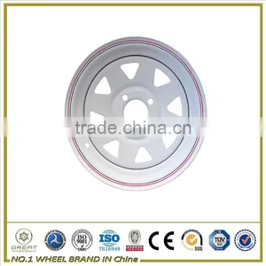 Steel Material of White Trailer Wheels thumbnail-1