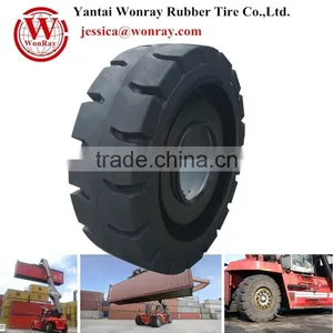 Solid Tire for Reach Stackers Container Forklift Truck Tire 18.00-25 thumbnail-1