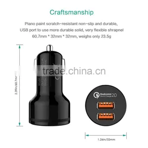 Aukey Quick Charge 2.0 Car Charger 36W 2 Ports USB 12V/1.5A 9V/2A 5V/2.4A thumbnail-6