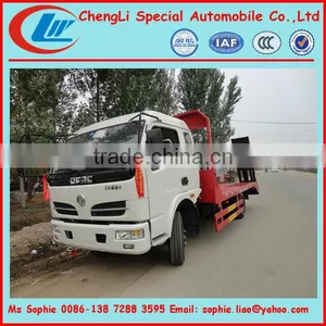 Flatbed Lorry, 4x2 Flat Bed Truck for Transporting Bulldozer thumbnail-1