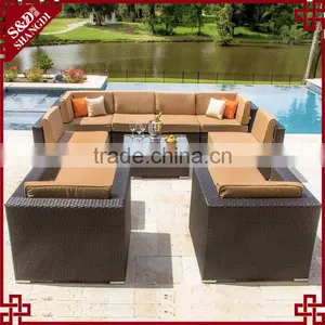 Outdoor Furniture Wholesale Poolside Luxury Rattan Design Sofas thumbnail-1