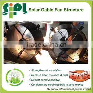 Vent Tool New Design Solar Panel Wall-mount Exhaust Fan Solar Air Ventilation Exhaust Fan With dc Motor thumbnail-2