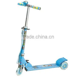 Half Full Aluminum Laser Wheel With Bell Kick Scooter for Children thumbnail-1