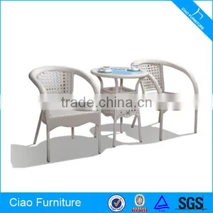 Home Garden Furniture Rattan Coffee Table and Chair thumbnail-1