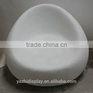 European Style Relaxing Fiberglass Material Half Ball Chair thumbnail-4