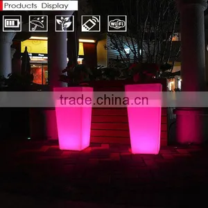 Factory Direct Sale RGB Color Changing Remote Control Flower Pot thumbnail-1