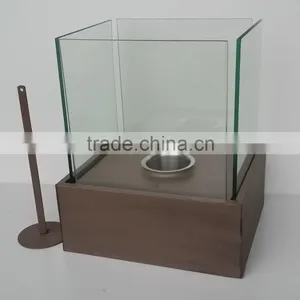 Decorative Square Iron Metal Box Fireplace,coffee Table Fireplace thumbnail-1