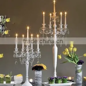 Newest! Wedding Crystal Candelabra, Crystal Hanging Candelabra, Crystal Garland Hanging Candelabra thumbnail-1