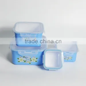 4 Pieces Food Packaging pp Plastic Storage Container thumbnail-4