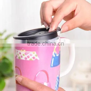 Custom Ceramic Couple Mug Cup With Lid thumbnail-6
