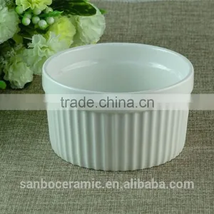 Wholesale White Round Porcelain Ramekins Ceramics Round Ramekin for Restaurant Hotel Oven Microware Safe thumbnail-1