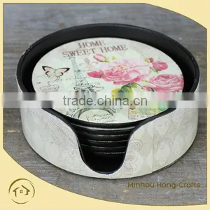S/7 Round Plastic Table Mat Pad Cup Coaster thumbnail-1