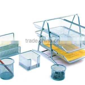 Executive Metal Mesh Desk Office Organizer thumbnail-2