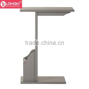 New Design Wood Sofa Side Table Wooden Magazine Rack Wood Side Table thumbnail-3