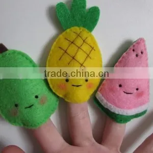 2017 Best Selling New Product Decorative Custom Handmade Fabric Felt Cheap Fashion China Innovative Fruits Hand Puppet Wholesale thumbnail-1