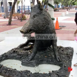 Bronze Life Size Outdoor Decorative Wild Pig Statue thumbnail-2