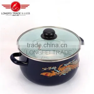 810EDG Enamel Frying Cooking Pot/ Deep Fat Fryer /enamel Frying Pan thumbnail-2