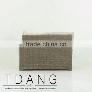 Salinas Wicker Left Hand Sofa 2 Seats - Weather Resistant Outdoor Wicker Sofa Corner thumbnail-3