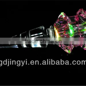 Latest Design Acrylic Led Color Changing Bar Wine Bottle Stopper Accessories thumbnail-4