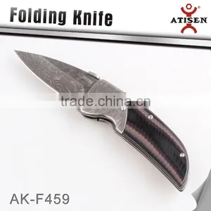 Camping Pocket Knife G10 Handle 3Cr13 Etching Titanium Coating Blade Hunting Folding Knife Tools thumbnail-1