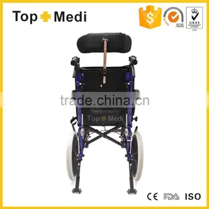 TRW958LBCGPY Reclining Wheel Chair With Reclining High Back, Adjustable Headrest thumbnail-6