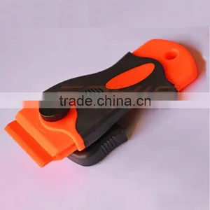 Window Scraper With 1.5 Inch Double Side Plastic Razor Blade thumbnail-2