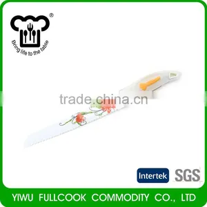 Modern Style Unique Plastic Handle Flower Pattern Vegetable Fruit Knife Set thumbnail-2