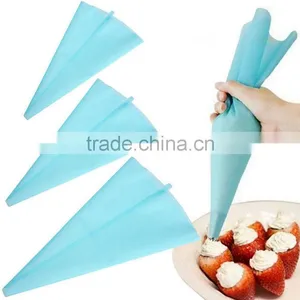 1pcs Portable 13" Reusable Silicone Icing Piping Cream Pastry Bag Cake DIY Decorating Tool Hot Search thumbnail-1