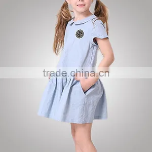 Stretchable Peter Pan Collar Luxury Baby Cloth Dress Reliable Supplier thumbnail-5