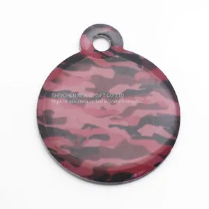 Custom Round Shaped Aluminum Printing Coat Expoxy Dog Tag thumbnail-1