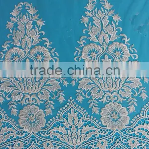 New Design Hand Cut Beaded Guipure Lace Trim for Bridal Wedding Dress thumbnail-1