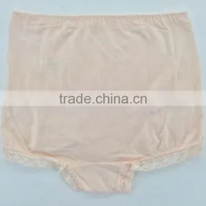 Fashion Style! 2015 New Arrival Light Orange Color Briefs With Lace Comfortable Wearing Big Size Women Mommy Pants thumbnail-2