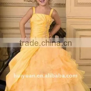 2011 HOT Lovely Strap Flower Girls' Ball Gown thumbnail-1