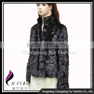 CX-G-A-256 Wholesale Price Ladies Genuine Mink Fur Women Winter Coat thumbnail-2
