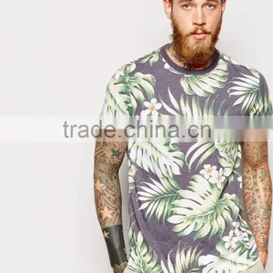 Custom Full Sublimation Printing t Shirt, Palm Tree Printed t Shirt 2015 thumbnail-1