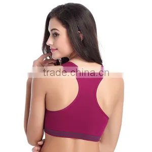 2017 New Sexy Design Customized Your Own Brand Logo Elastic Band Crop Top 90%Nylon 10%Spandex Plain Sport Strapless Bra Bralette thumbnail-2