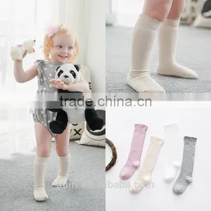 Baby Top Fashion Pure Color Kids Socks Soft 100% Cotton Kawaii Boys Girls Knee Long Socks Children's Leg Warmers High Socks thumbnail-1