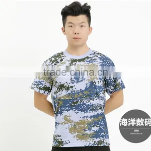 Fashion 2016 Man Casual Camouflage T-shirt Men Cotton Army Tactical Combat T Shirt Military Sport Camo Camp Mens T Shirts thumbnail-3