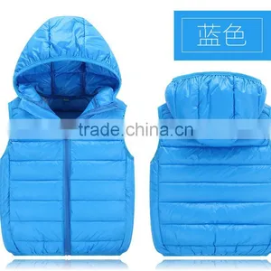 Wholesale Customize Cheap Kids Children Winter Down Vests and Clothes thumbnail-6
