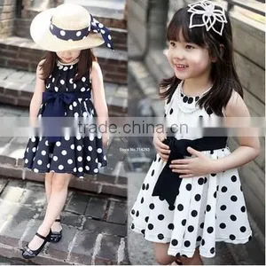 Walson Children Clothes Children Clothing Polka Dot Summer Dress thumbnail-1