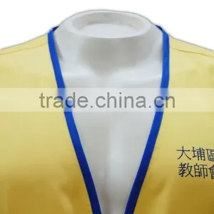 China Manufactory High Quality Front Open Yellow Stand Collar Work Vest thumbnail-5