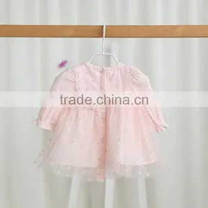 Wholesale Pure Color Sweet Style Tutu Newborn Baby Dress thumbnail-2
