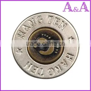 Wholesale Custom Zinc Alloy Metal Botton Jeans Button for Lady Jeans thumbnail-4