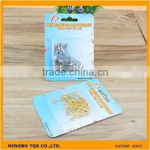 Fashion Card Packing Golden Silver Metal Material Push Pins Industrial Safety Pins thumbnail-1
