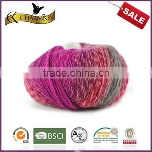 2015 New Fashion Style Rainbow Soft Feeling Wool/nylon Blend Yarn for Knitting Sweater thumbnail-1