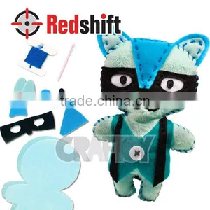 OEM Teaching Material Make Your Own Sewing Animal Raccoon thumbnail-1
