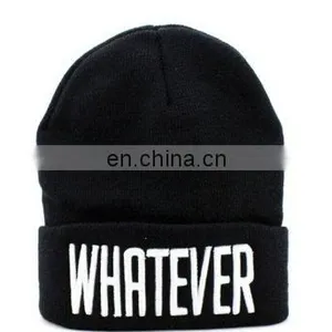 Qianzun Orange and Blue Beanie Hat With Pom Pom thumbnail-1
