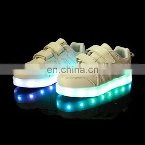 Factory Wholesale OEM USB Charge Children Kids Led Shoes Sneakers Cool Casual Shoes for Boys Girls thumbnail-1